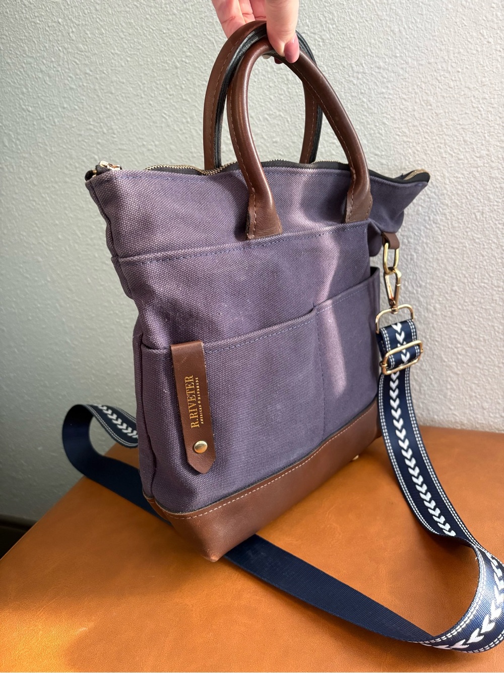 R. Riveter Navy Purse - Picture 2 of 9